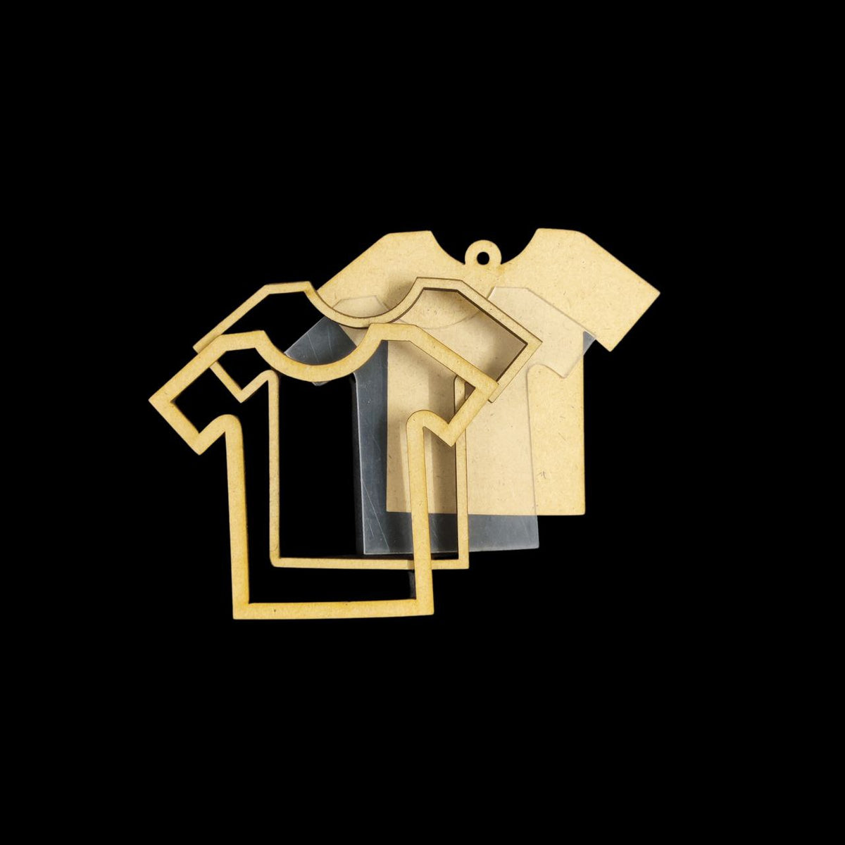 T Shirt - Shaker Keychain | Bag Dangler (MDF Lasercut)