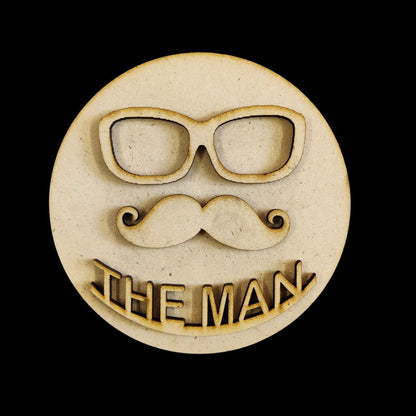 Best Dad ( Father's day - MDF Fridge Magnet Base )