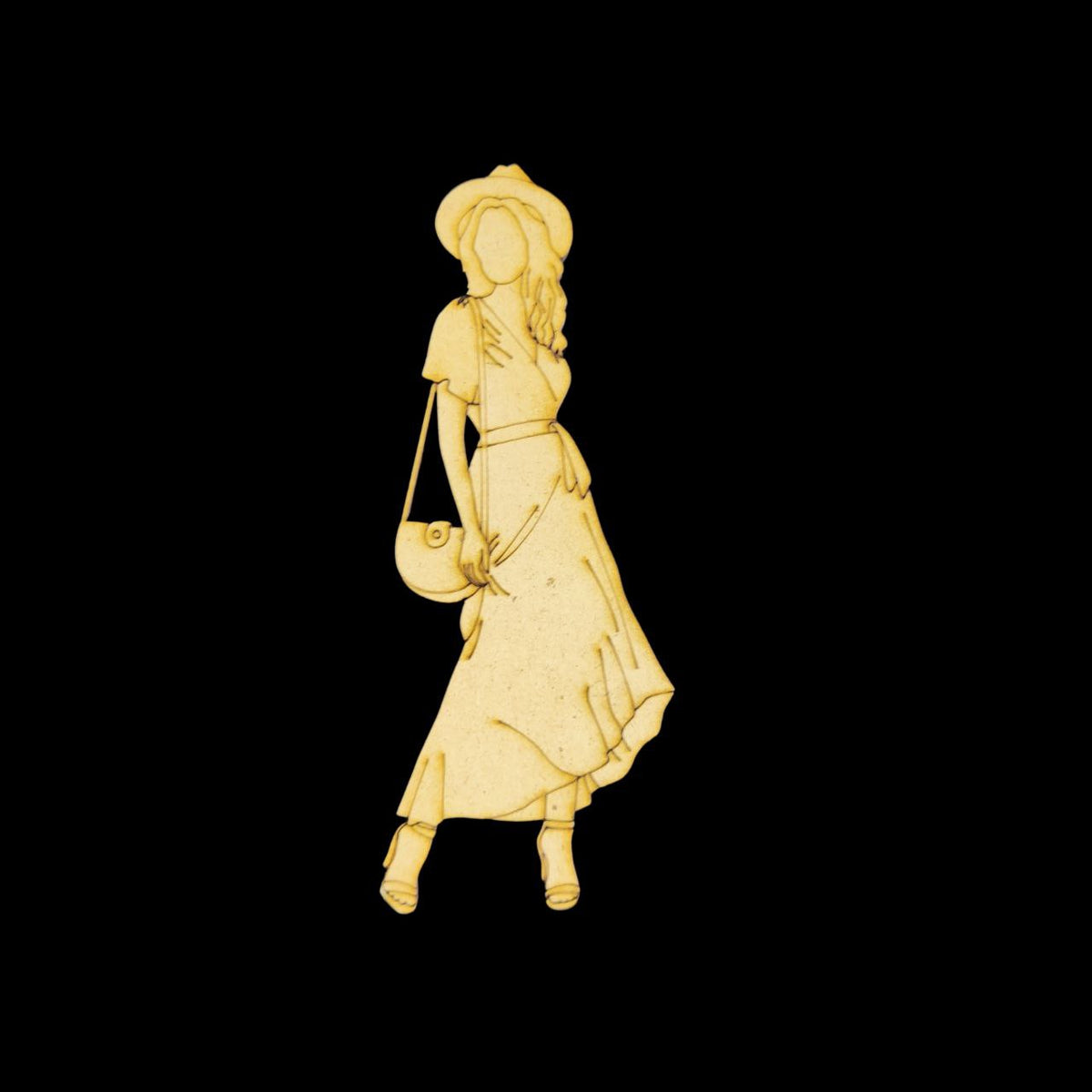 The Traveller (Celebrating Women)MDF Premarked Embellishments