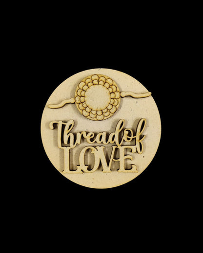 Thread of love - Rakhi (Fridge magnet base MDF)