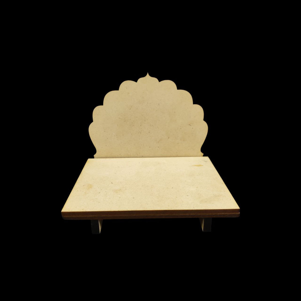 Throne Chowki | Wooden Stool Floor Table (MDF DIY)