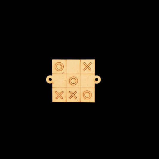 Tic Tac Toe - X & Os - Premarked Game Rakhi (MDF Base)