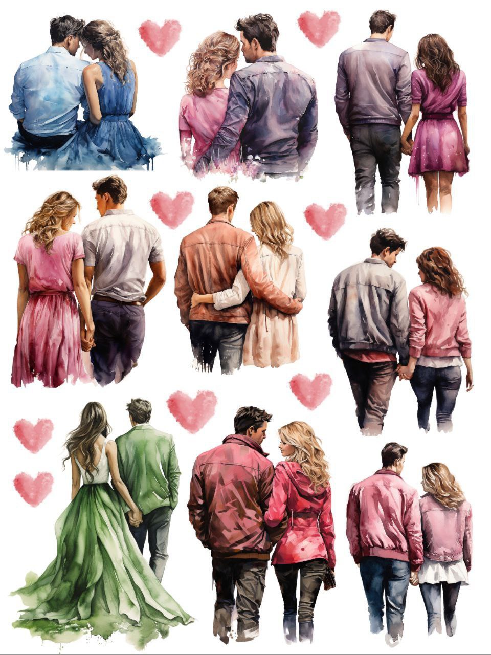 Together Forever (Instant Transfer Sheet) Valentine's