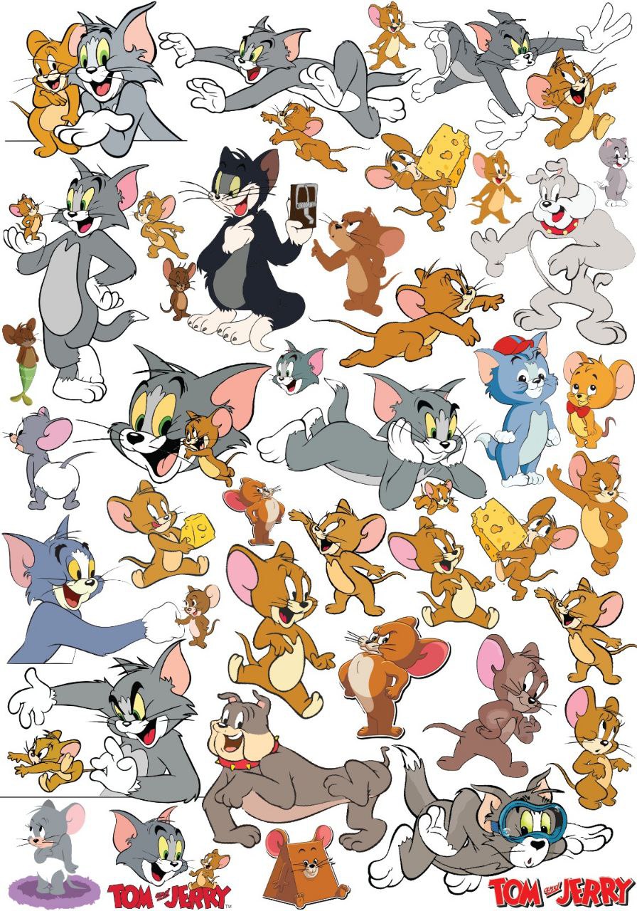 Tom & Jerry (Kids - Instant Transfer Sheets )