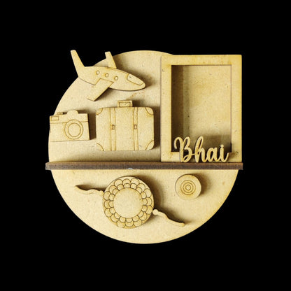Traveller Bhai - Miniature Photo Fridge Magnet Base (MDF)