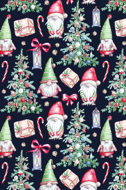 Tree n Elf n Dwarf - Decorations (Christmas - Decoupage paper)