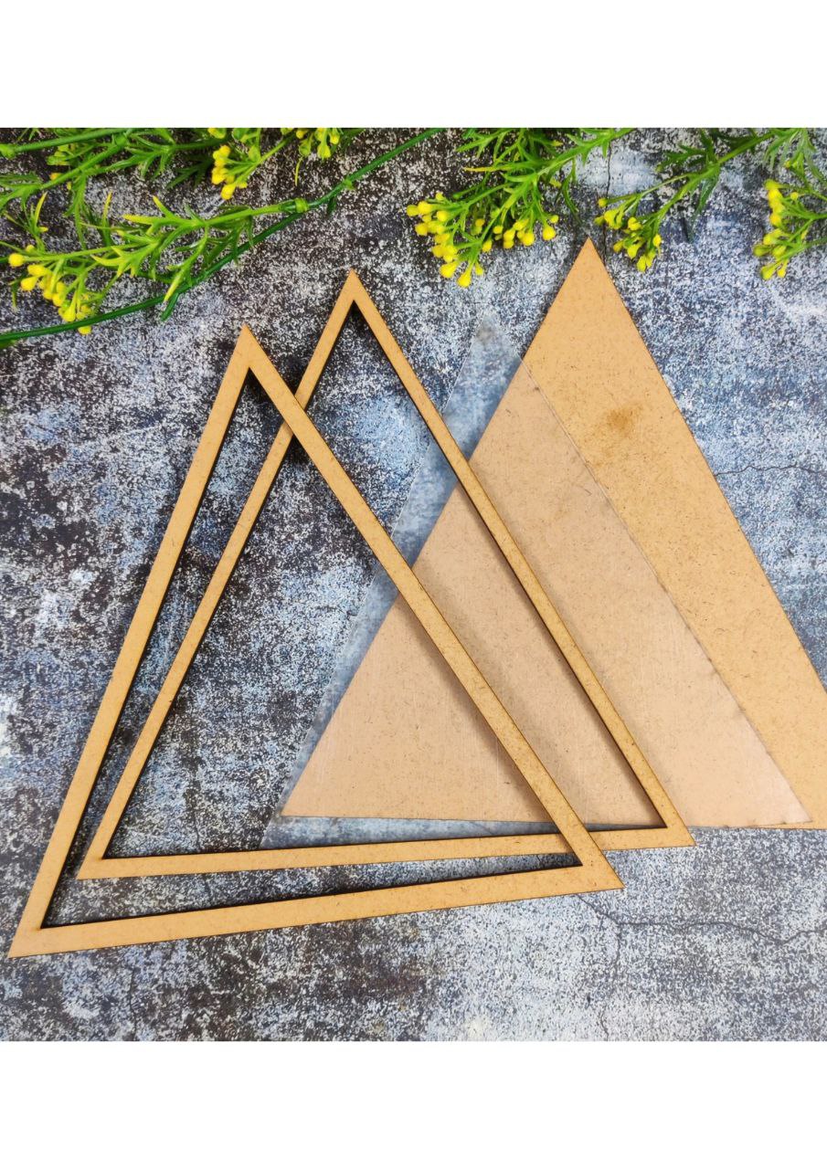 Triangle ( MDF - Tray/Platter/Wall Decor ) with Acrylic