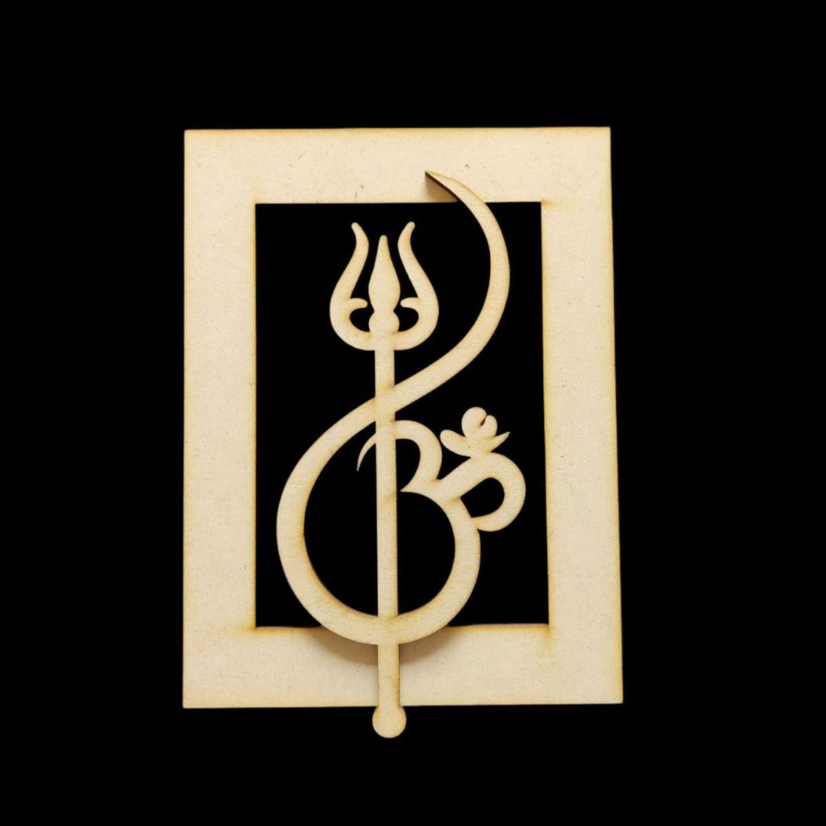 Trishul - Wall Frame Base (MDF) Festive
