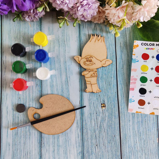 Trolls (Fridge Magnet DIY kit) MDF