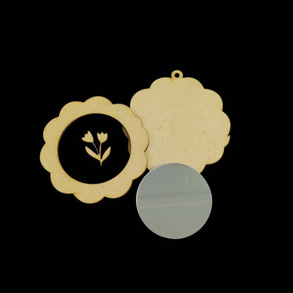 Wild Periwinkles - Earring Base (MDF)