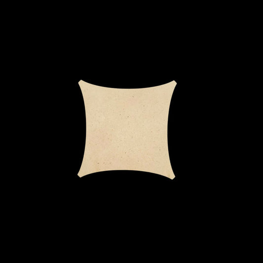 Twisted Square Curved Coaster (MDF Blank Base)
