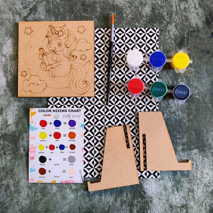 Unicorn - Cloud Stars & Moon (DIY Desk Decor Kit - Premarked MDF)