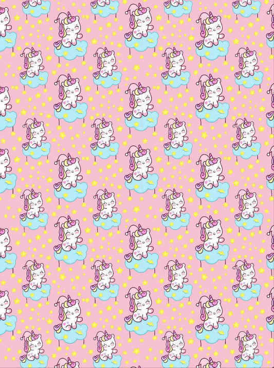 Unicorn Cloud - Seamless Pattern (Decoupage Paper)