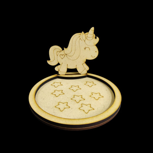 Unicorn (MDF Trinket | Catchall Tray) DIY Kids Collection