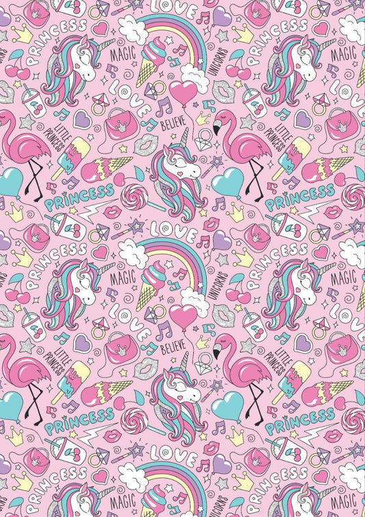 Unicorn Princess (Kids - Decoupage Papers )