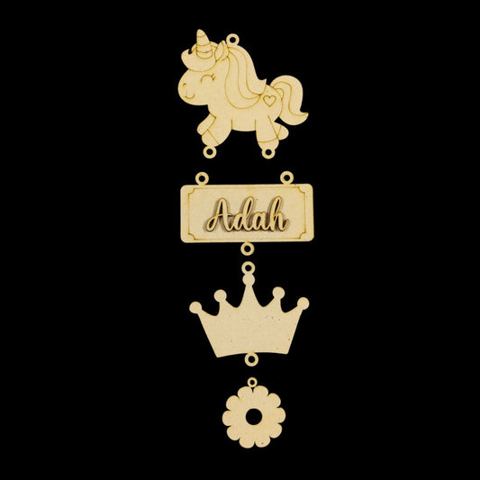 Unicorn Princess ( Wall Danglers ) Personalised