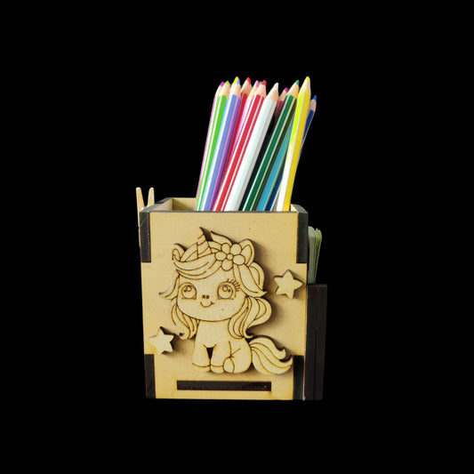 Unicorn Rainbow Theme - DIY Multipurpose penstand (MDF)