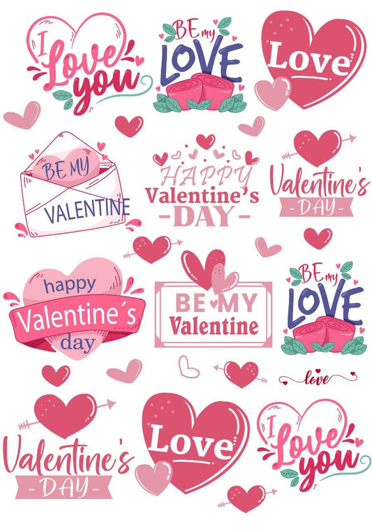 Valentine Quotes ( Instant Transfer Sheets )