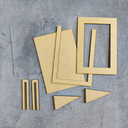 Vertical Photo frame with back stand ( MDF )