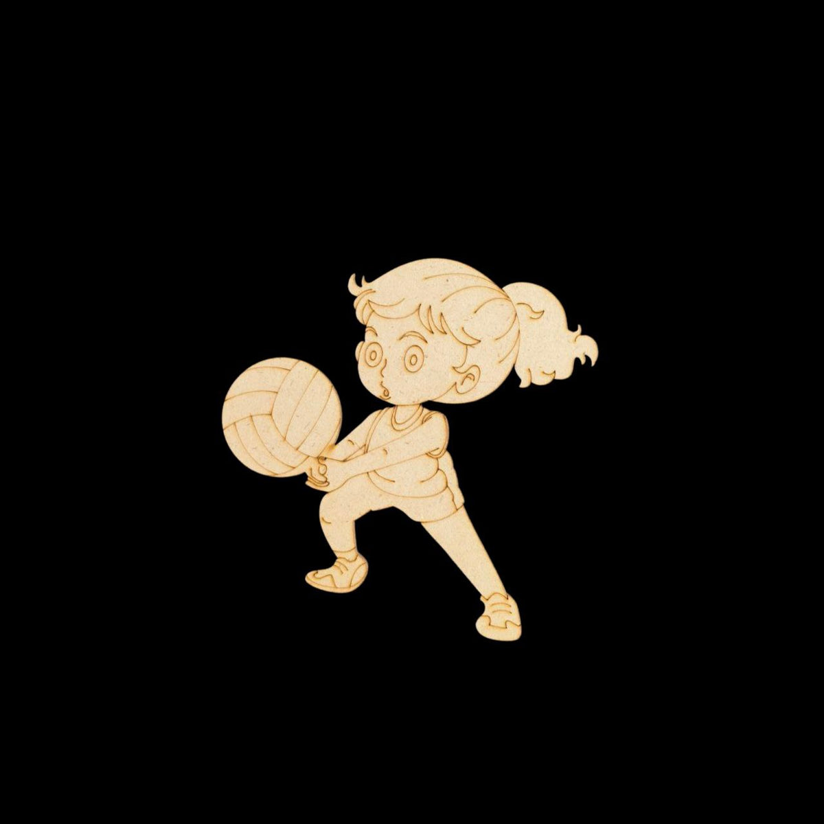 Volleyball Girl (MDF - Premarked Painting base)
