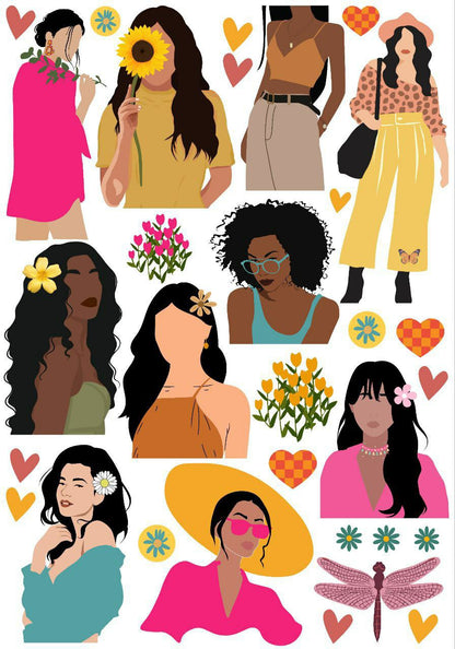 Girl Quotes ( Celebrating Women - Instant Transfer Sheet )