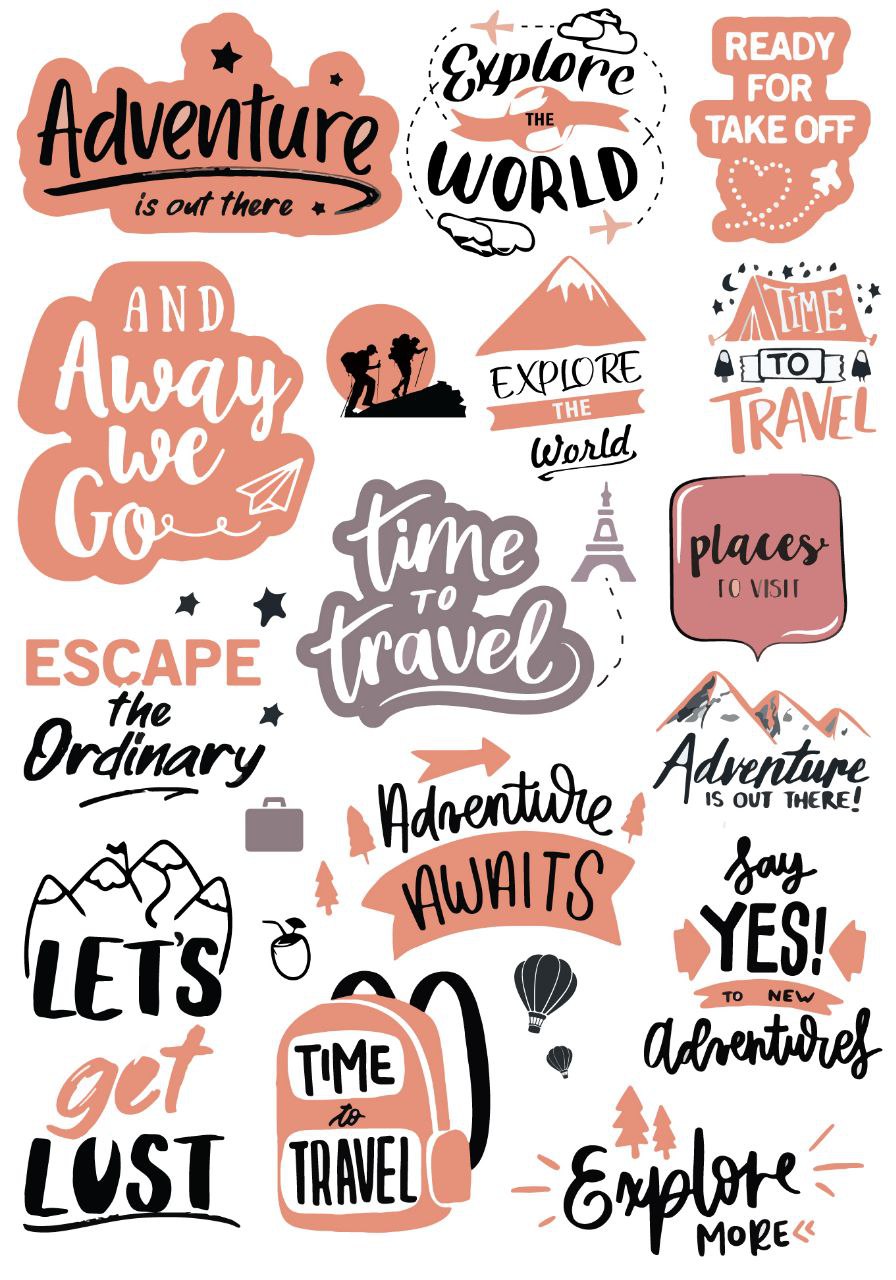 WanderLust  ( Instant Transfer Sheets )