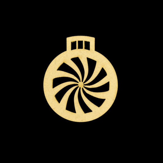 Wheel Bauble ( MDF Christmas Ornament )