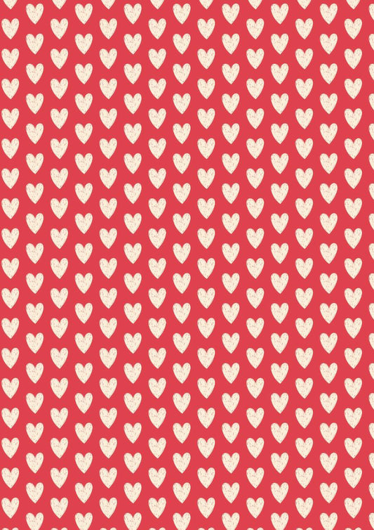 White Heart Seamless ( Decoupage Sheets - Valentine's )