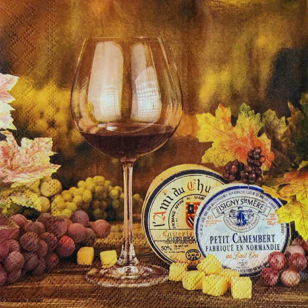 Wine n Cheese  ( German Napkins Tissues )