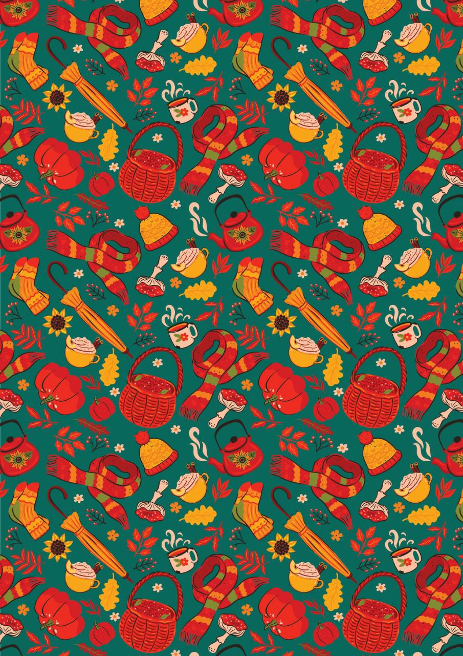 X-mas Tree - Seamless pattern ( Christmas - Decoupage Paper )