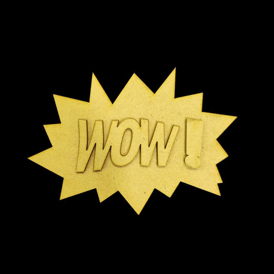 WoW - Pop Art ( MDF - Fridge Magnet Base )