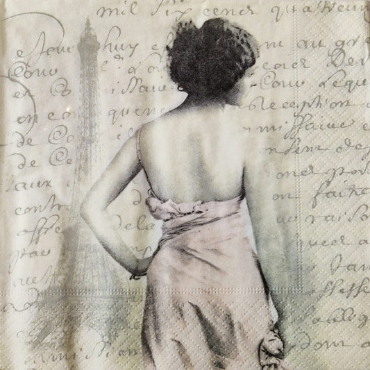 Woman n Script ( German Napkins Tissues )