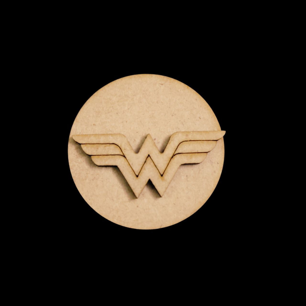 WonderWoman (MDF Round Fridge Magnet Base)