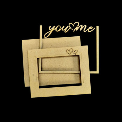You and Me - Photo Frame Fridge Magnet Base - Valentine's Collection