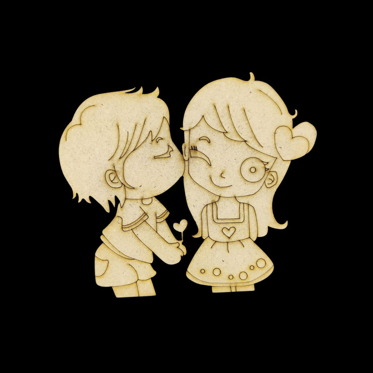 You and me (MDF Premarked Embellishment)