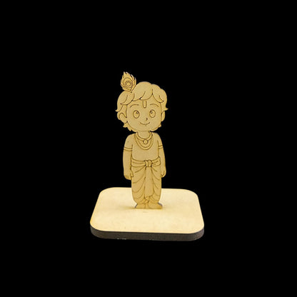 Young Krishna (MDF Premarked with Stand) Janmashtami