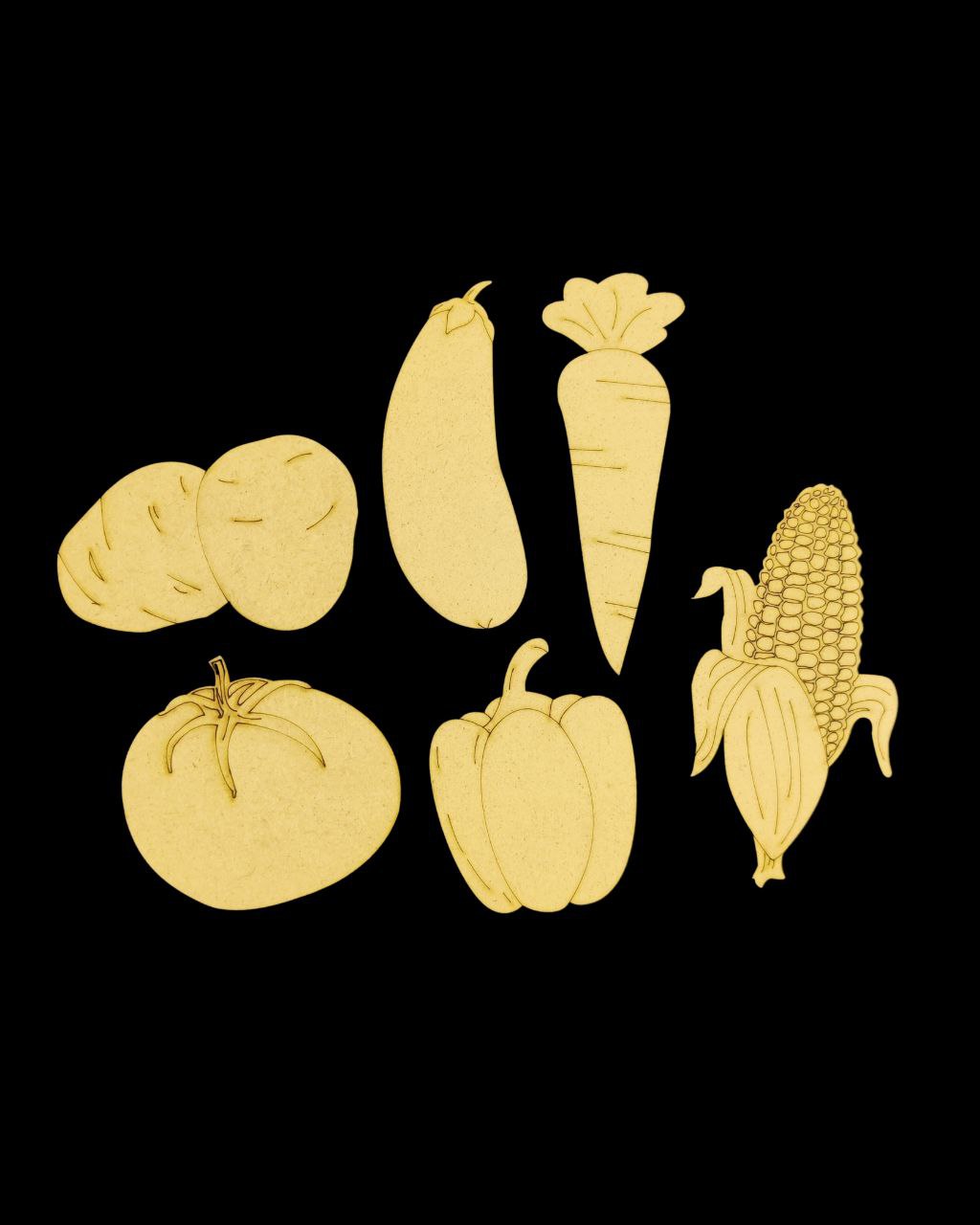 Yummy Vegetables (Premarked Painting Bases MDF)