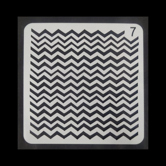 Zig Zag Waves - 5x5 Stencil