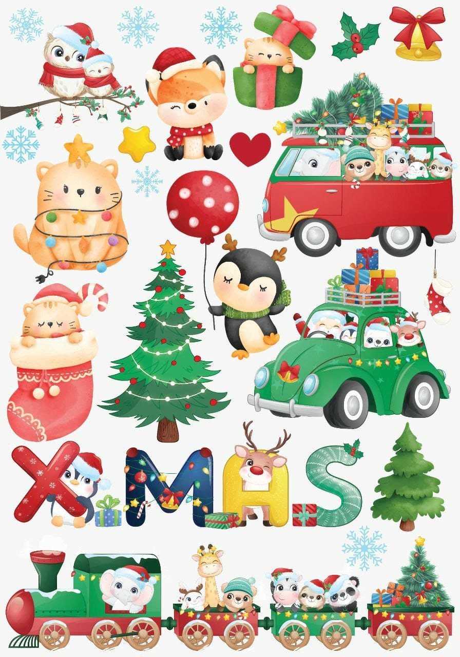 christmas Elements  ( Instant Transfer Sheets )