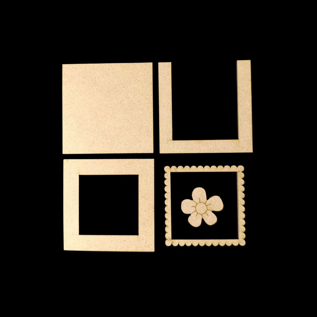 Wild Periwinkles - Earring Base (MDF)