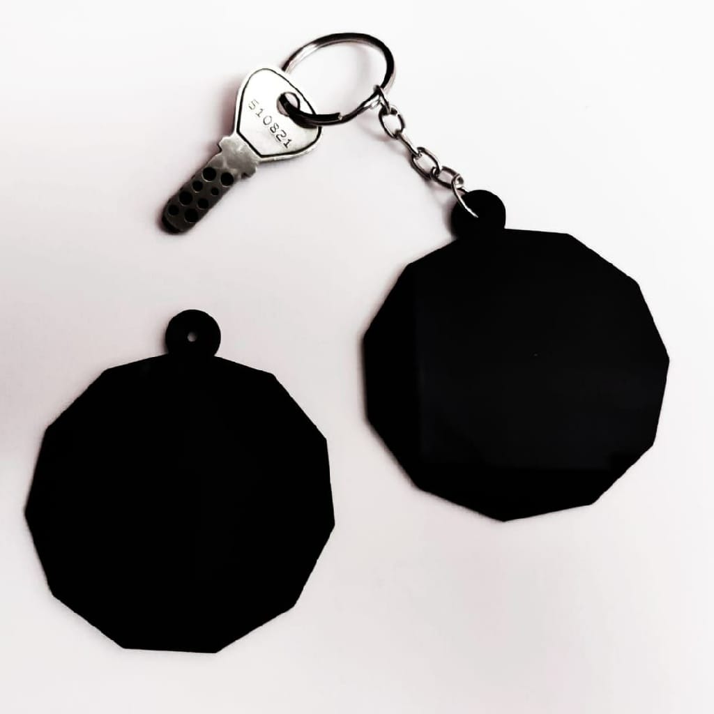 11 sided ( Acrylic Keychain Base )