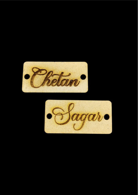 Name Engraved Rakhi - Thick ( MDF ) Personalised