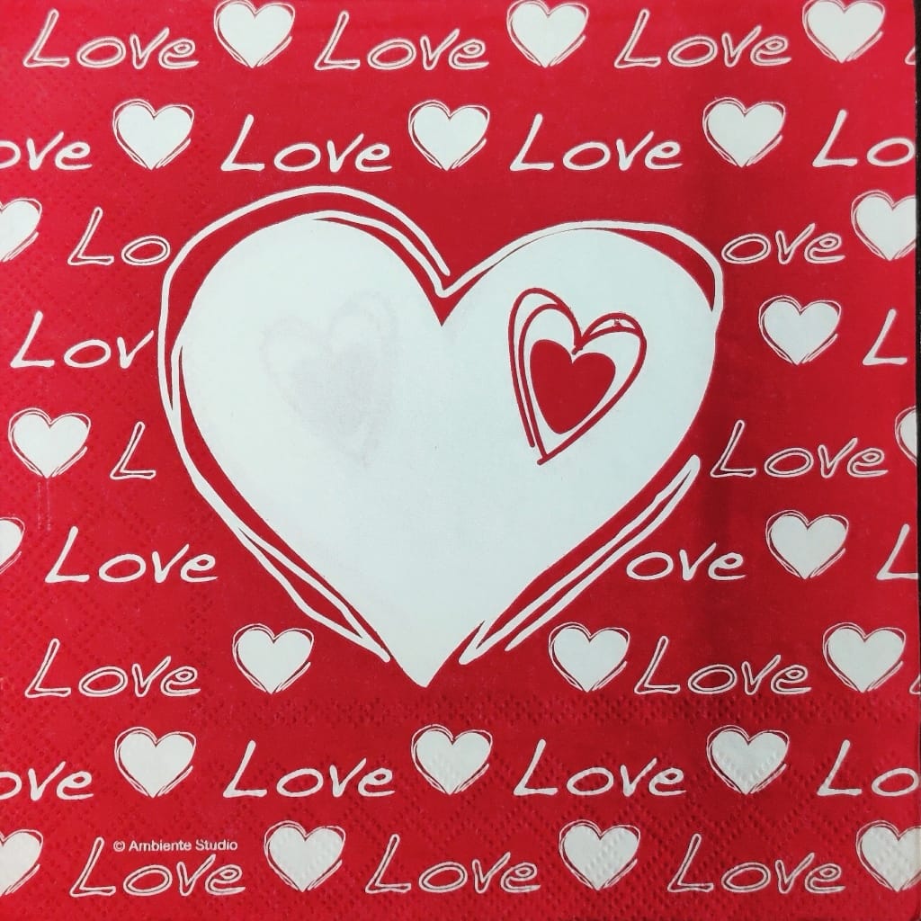 Heart Love  ( German Napkins Tissues )