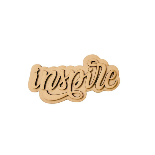 Inspire - Layered Embellishments ( Fridge Magnet Base )
