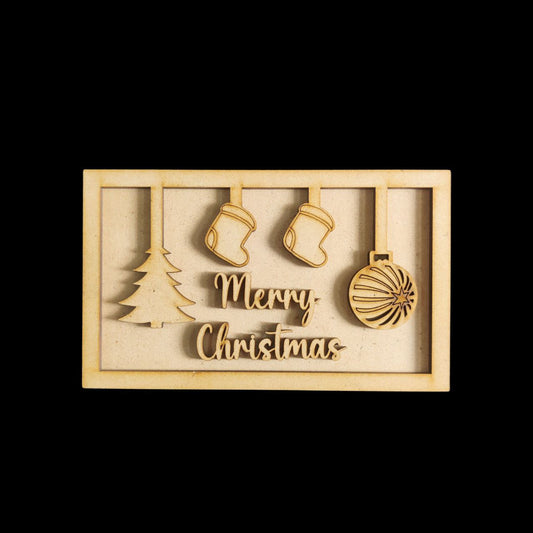 Merry Christmas wishes (MDF Christmas bases)