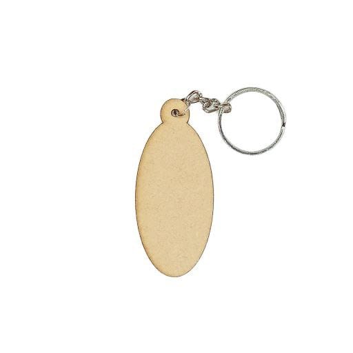 Oval ( MDF - Keychain Base )