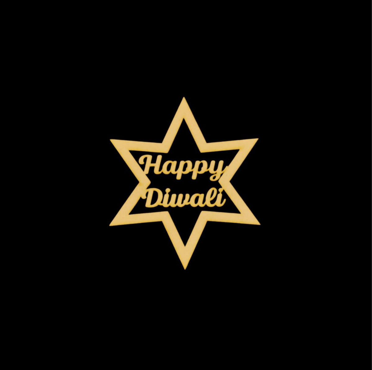 Star - Happy Diwali Tags ( MDF Diwali collections )