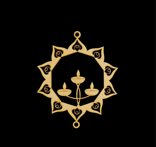 Diya Hangings - 1 ( MDF Diwali collections )