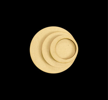 Disc shapes - MDF tealight holder ( Diwali / Festive collection )