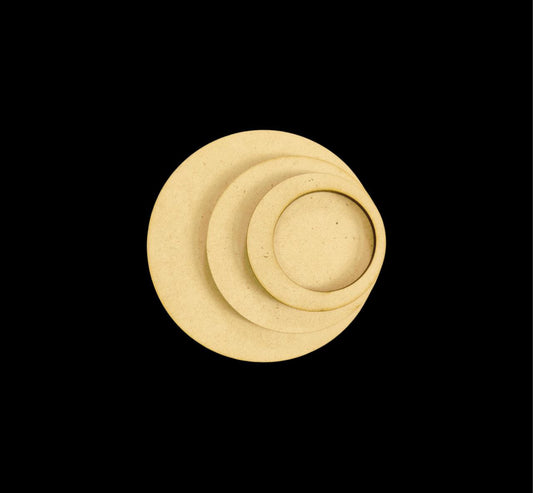 Disc shapes - MDF tealight holder ( Diwali / Festive collection )